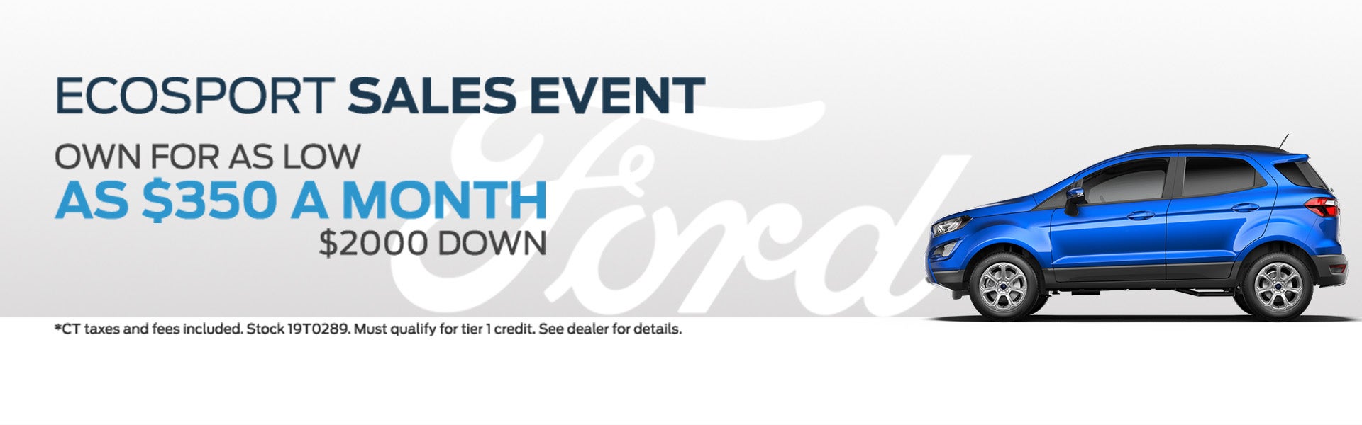 Ecosport Sales Event at McMahon Ford