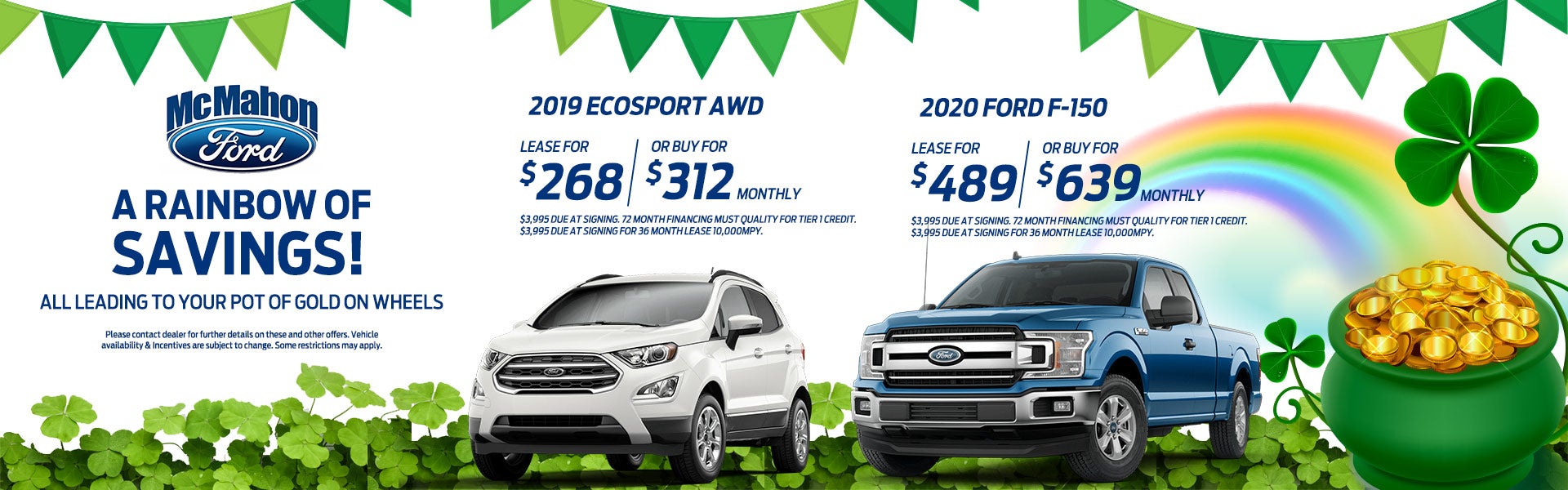 2019 Ford EcoSport & 2020 Ford F-150 Special at McMahon Ford