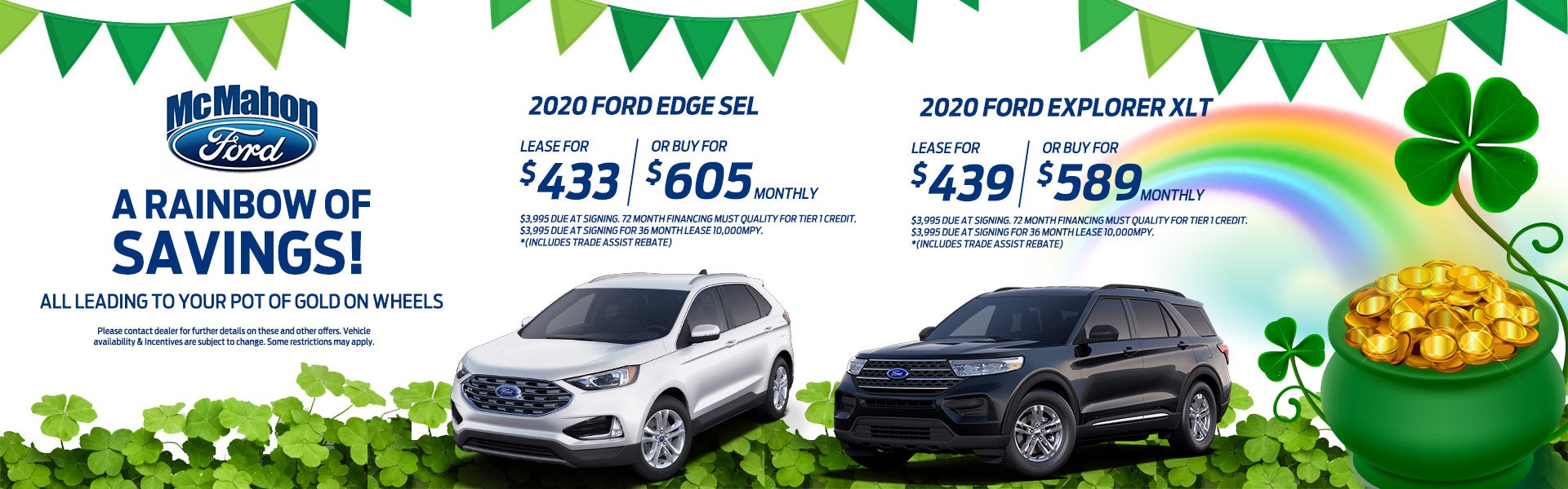 2020 Ford Edge & 2020 Ford Explorer Special at McMahon Ford
