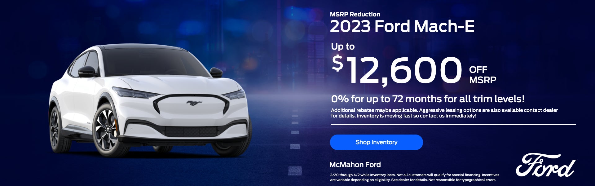 2023 Ford Mach-E MSRP Reduction